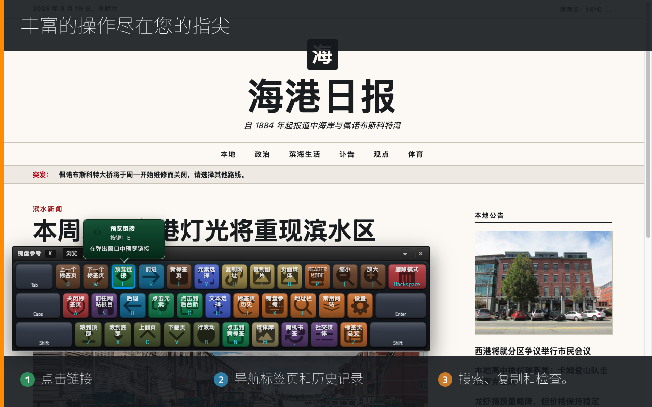 丰富的操作尽在您的指尖